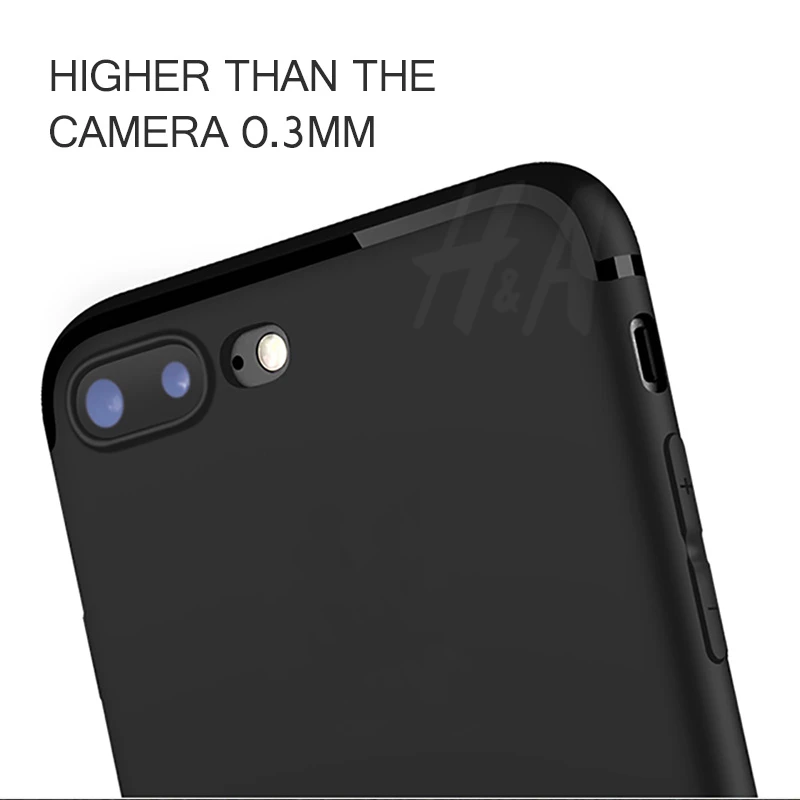 H&A Luxury Back Matte Soft Silicon Case for iPhone 6 Cases 6s Plus 5 5s SE 7 7 Case Full Cover For iPhone 7 7 Plus Phone Cases