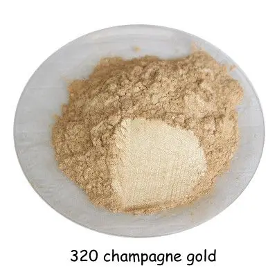 500 г золотой порошок buytoes для украшения дома, натуральная перламутровая Слюда Порошок для лака для ногтей или теней для век и губной помады, Мыло DIY - Цвет: 320 champagne gold