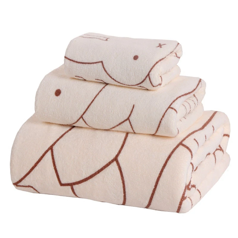 

Household items/140x70cm bath towel/cotton towel/adult children's beach towel soft/water absorption three pieces/set