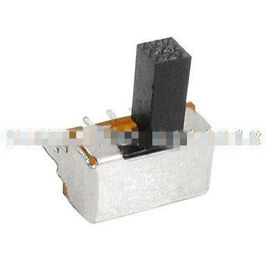 10 шт. вкл 2 положения 2P2T DPDT Миниатюрный скользящий переключатель 6 Pin PCB правый угол