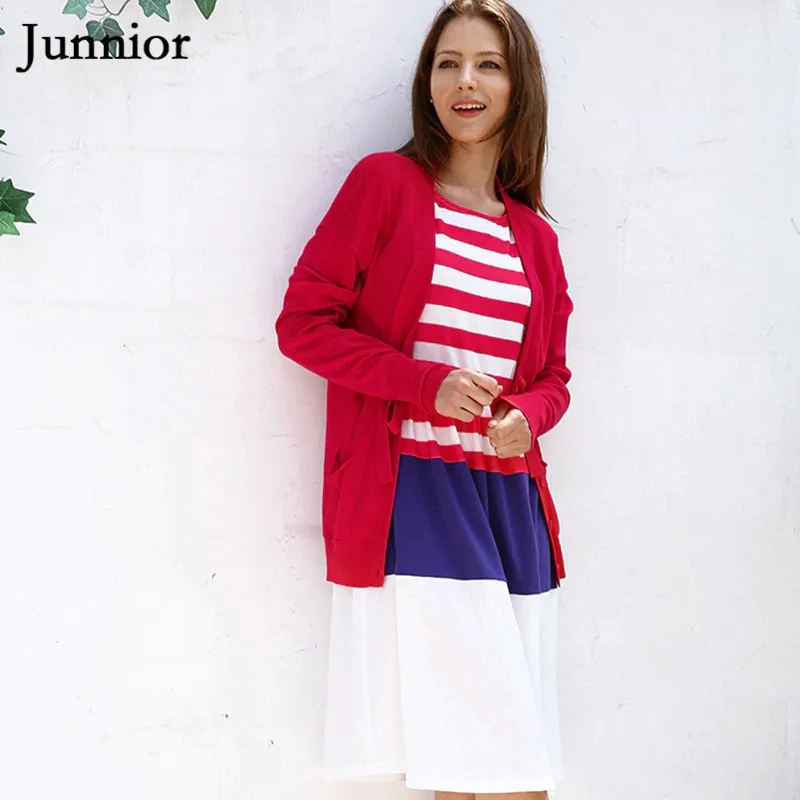 JUNNIOR 2018 Autumn Women Cardigan Crochet Sweater Coat Open Stitch Solid Long Sleeve |