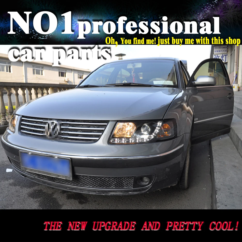 OUMIAO стайлинга автомобилей жидкость для Passat B5 1999 2000 2001 2002 2003 2004-2007 головной светильник светодиодный ксеноновые линзы светодиодный автомобильный светильник H7 h1 светодиодный светильник