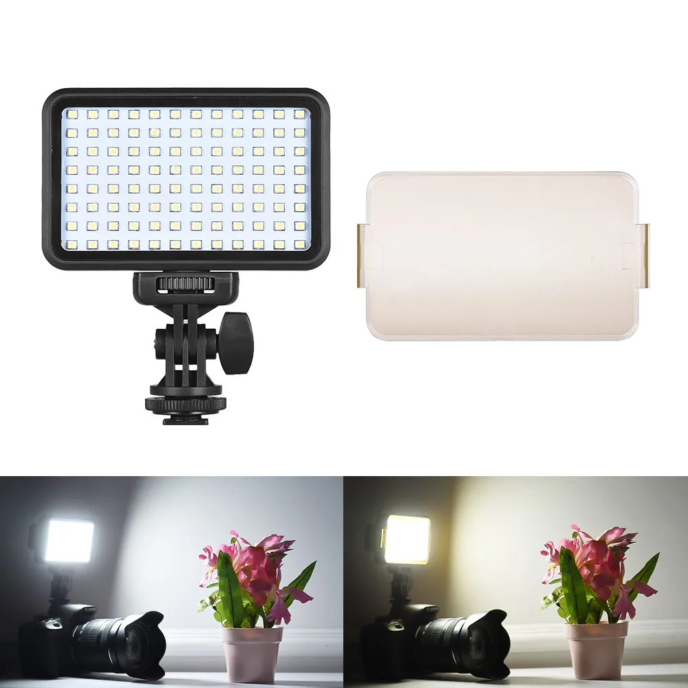 Andoer PAD96/PAD160 LED Video Light 6000K Dimmable Fill Light Panel