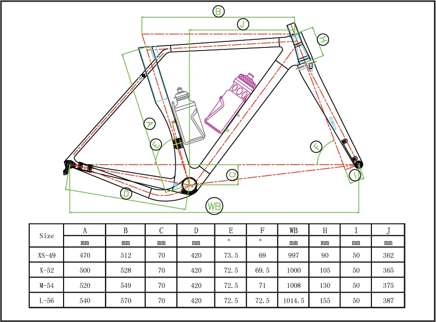 Sale Spcycle 2020 New Carbon Gravel Bike Frame 700*40C Carbon Cyclocross Bicycle Frame Disc Brake Road Frameset 49/52/54/56cm 2