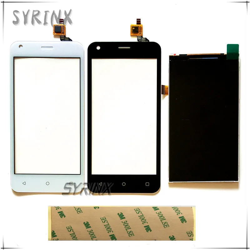 

Syrinx + Tape Mobile Phone LCDs Touch Panel For Fly FS454 nimbus 8 FS 454 Touch Screen Digitizer Lcd Display Touchscreen Sensor