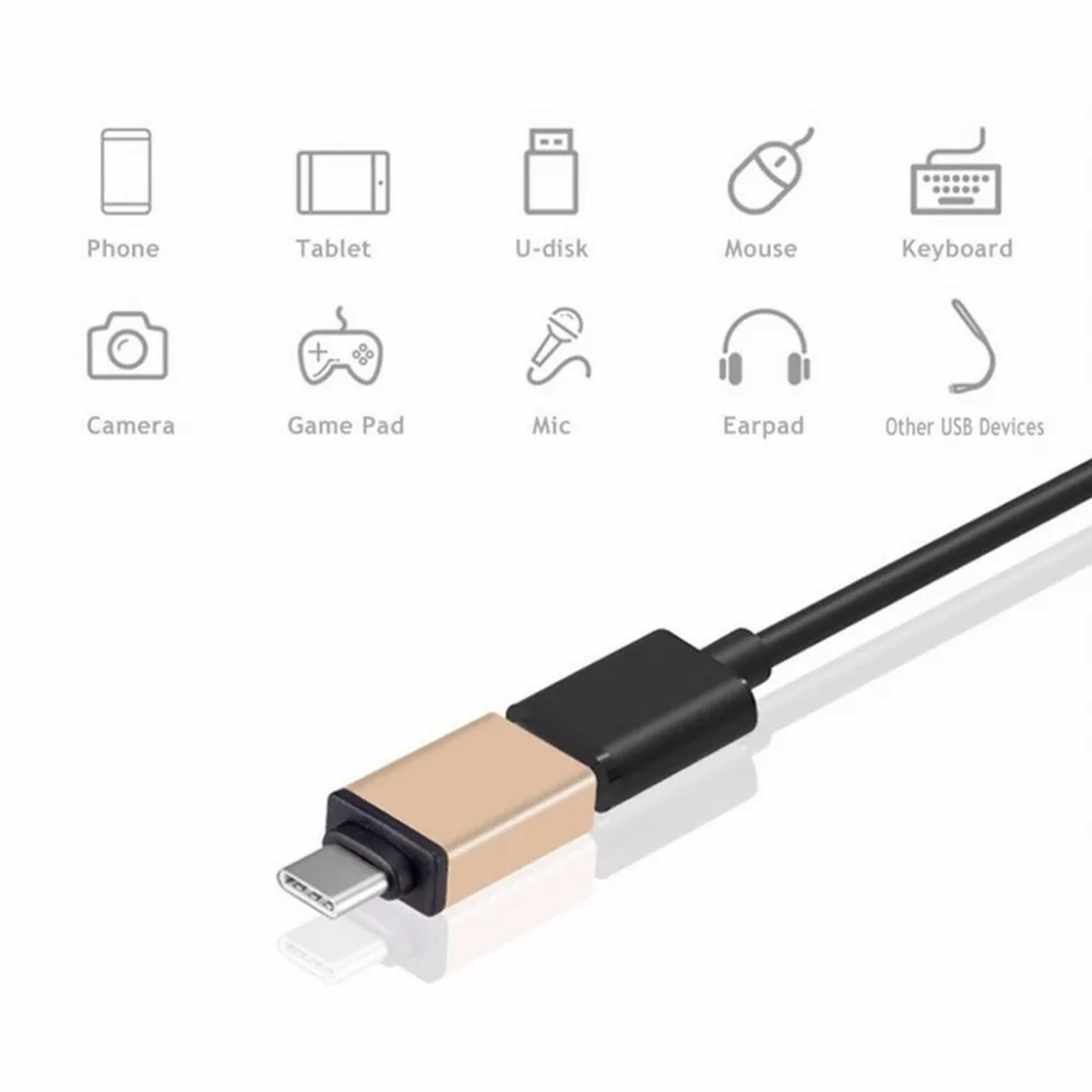 2 шт. переходник Micro USB Мама в Type C Plus OTG адаптер для 2015 Apple новый MacBook с 12 дюймовым
