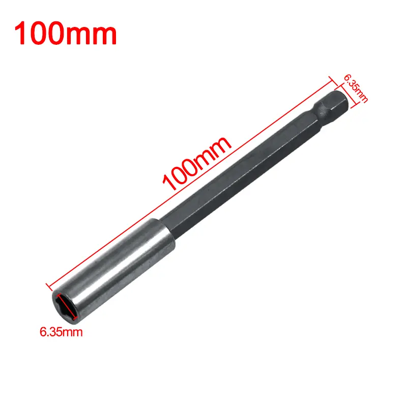 1/4 Hex Shank Quick Release Electric Drill Magnetic Screwdriver Bit Holder 60mm 75mm 100mm 150mm - Image 9
