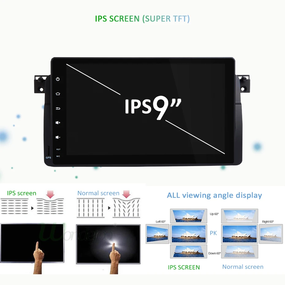 Sale Android 9.0 DSP IPS screen 64G car GPS for BMW E46 M3 MG ZT Rover 75 320 navigation multimedia AV output carplay NO DVD player 3
