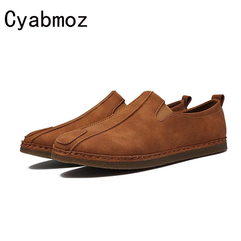 OFERTA 2018! zapatos Retro para hombre, mocasines de piel nobuk para hombre, zapatos de ante a la moda para otoño, zapatos casuales Vintage para fashion men|shoes menshoes men fashion -