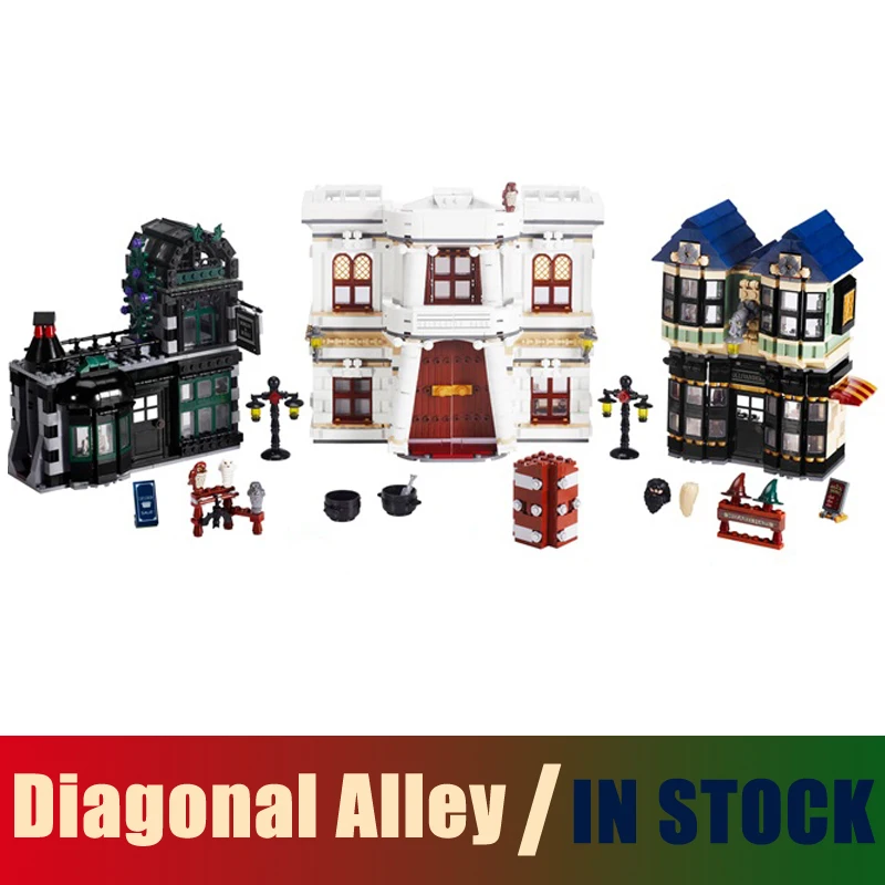 

Compatible legoingly harry potter movie Series 10217 Models Building Toy Diagonal Alley 16012 Building Blocks Toys & Hobbies