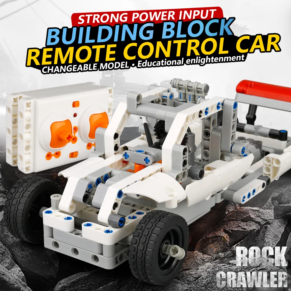 NEW DIY building blocks rc car 2017A-27 1:16 2.4g remote control car brain game radio control rock crawler for kid birthday gift