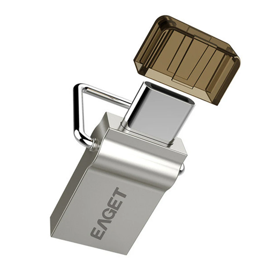 Eaget CU10 металлический флэш накопитель USB USB3.0 OTG Тип C 3 1 флешки 16 Гб оперативной