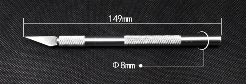 Нескользящий металлический нож для скальпеля комплект резец гравировальные ремесленные ножи+ 6 шт. лезвия инструменты для резьбы DIY ремонт ручные инструменты