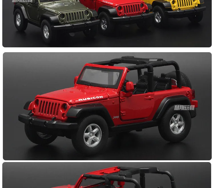 Новинка 1:32 Jeep Wrangler Rubicon SUV литая модель игрушечного автомобиля, модель автомобиля, металлическая модель эвакуатора, коллекция автомобилей, подарок для детей