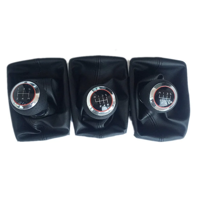 

6 Speed 5 Speed Gear Shift Stick Lever Knob Gaiter Gaitor Boot Cover For Audi /A3 /S3 8L 2001 2002 2003