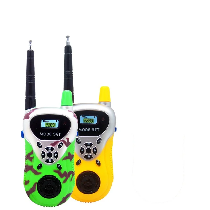 

2pcs/lot Portable Interphone Electronic Walkie Talkies Toy Mini Two-Way Radio Cartoon Toy Electronic Game for Children Gifts
