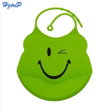 Hrizip дизайн водонепроницаемые детские нагрудники силиконовые кормления детский слюнявчик полотенце новорожденный мультфильм Водонепроницаемый Фартуки, детские нагрудники