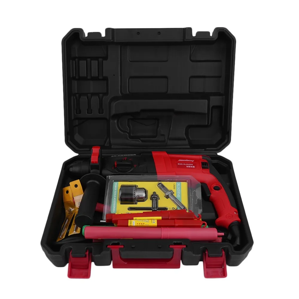 

New 1050W High Power Impact Professional Electric Drill Wall Wood Metal Hammer Drill Set Power Tools Accessories