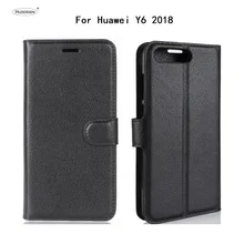 HUDOSSEN для huawei Y6 2018 ATU-LX3 ATU-L11 ATU-L21 ATU-L22 Чехол флип искусственная кожа задняя крышка телефона аксессуары Сумки для Y6 2018