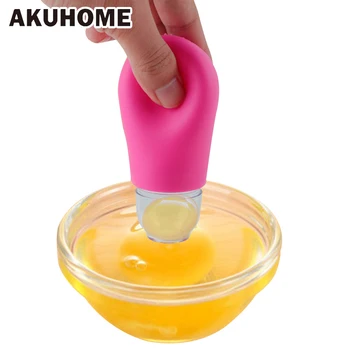 

1PC Premium Suction Egg Yolk Silicone Egg Separator Egg White and Yolk Separator AKUHOME