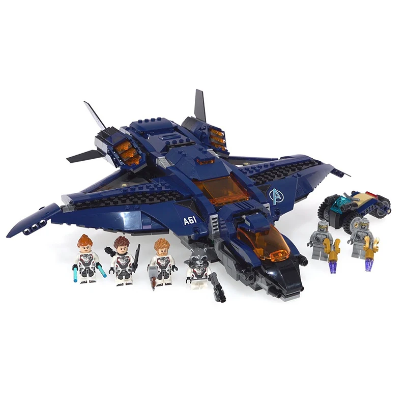 

Avengers Ultimate Quinjet Building Blocks Super Heroes Model Bricks Toy Compatible legoed 76126 11261 07122