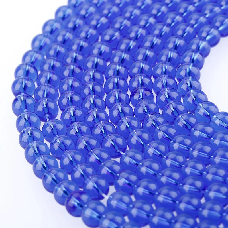 Blue glass Onyx Natural Stone Beads For Jewelry Making Diy Bracelet