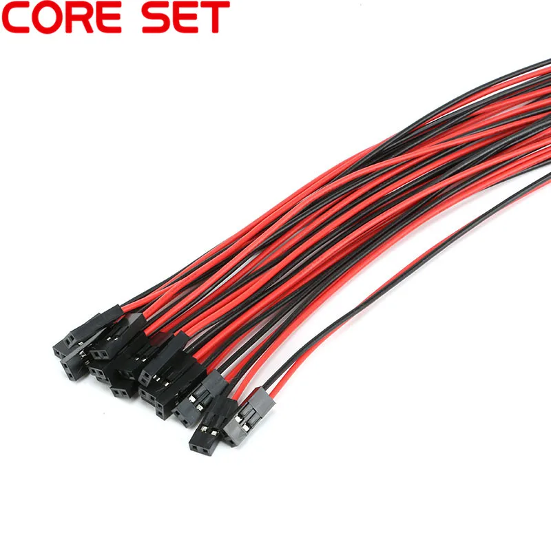 10pcs/lot 25cm 2 Pin Female Jumper Connector Wire 2P Dupont Cable For