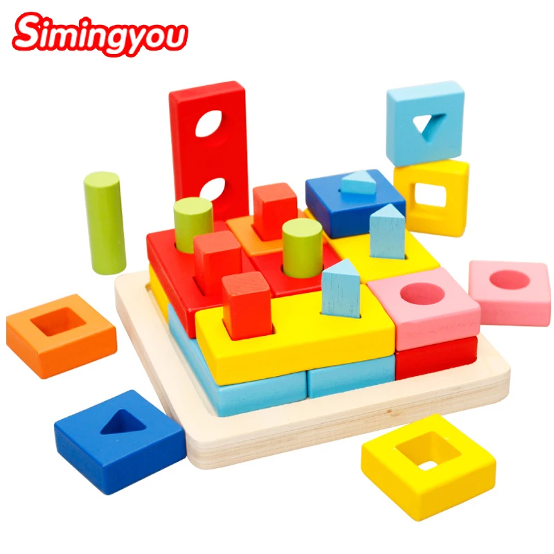 

Simingyou Wooden Toys Puzzle Color Toy For Color Exerciseand Shape Identification Exercise Drop Shipping