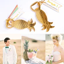 Новое поступление свадебные подарки пользу Золотой ананас открывалка для бутылок Подарки для гостей подарок