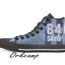 Tennessee футболист Дэвиса высокие парусиновые туфли на заказ прогулочная обувь