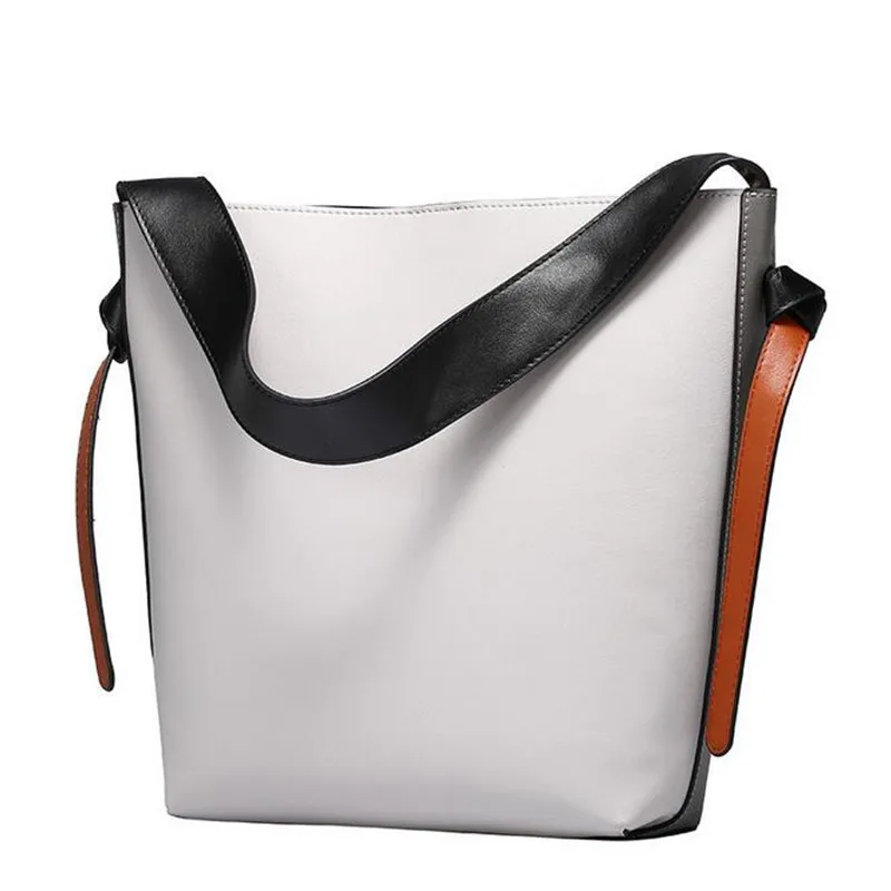 Fashion Design Vrouwen Zachte Lederen Handtassen Hit Kleur Emmer Schoudertassen Dames Grote Capaciteit Casual Meisjes Boodschappentas Fashion Design Vrouwen Zachte Lederen Handtassen Hit Kleur Emmer Schoudertassen Dames Grote Capaciteit Casual Meisjes Boodschappentas