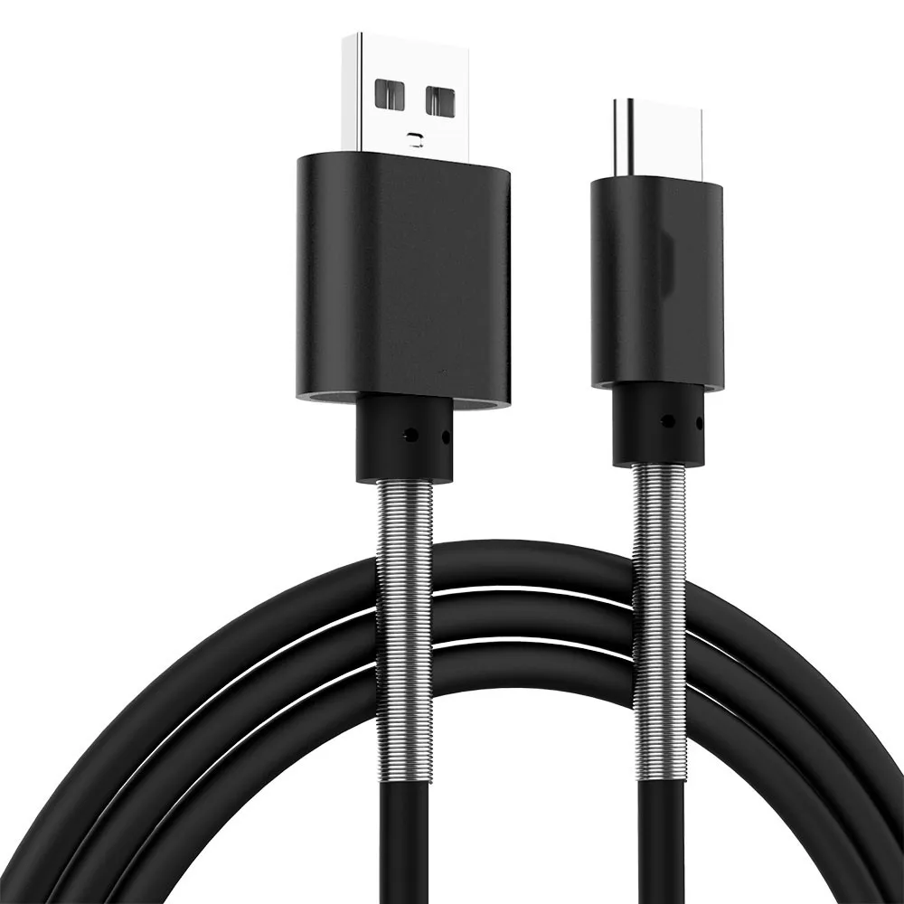 

USB Cable Retractable Spring 8Pin/Micro USB/Type C Cable For Samsung S9 Fast Charging Charger Cable Wire Data Cord For Iphone X
