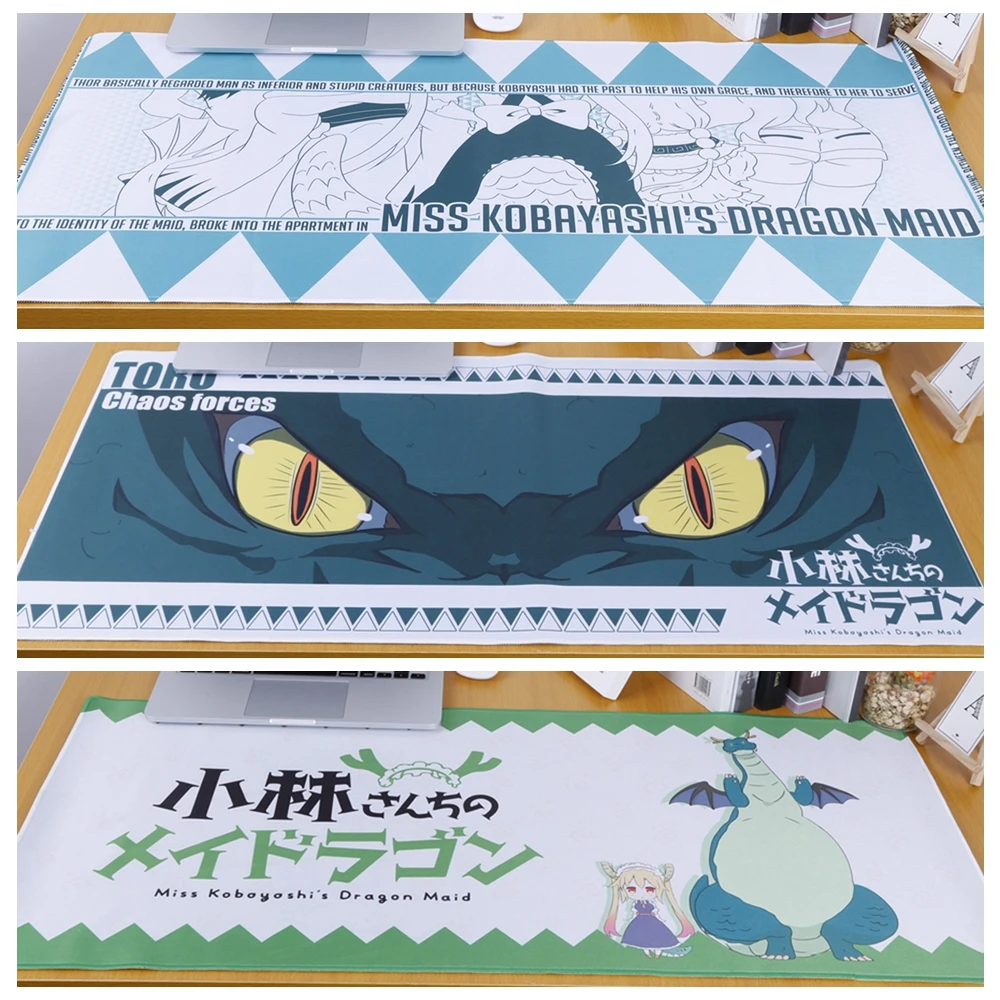 Коврик для мыши Miss Kobayashi's Dragon Maid Tohru Tooru KannaKamui большой коврик 40*90 см Кобаяши san Chi