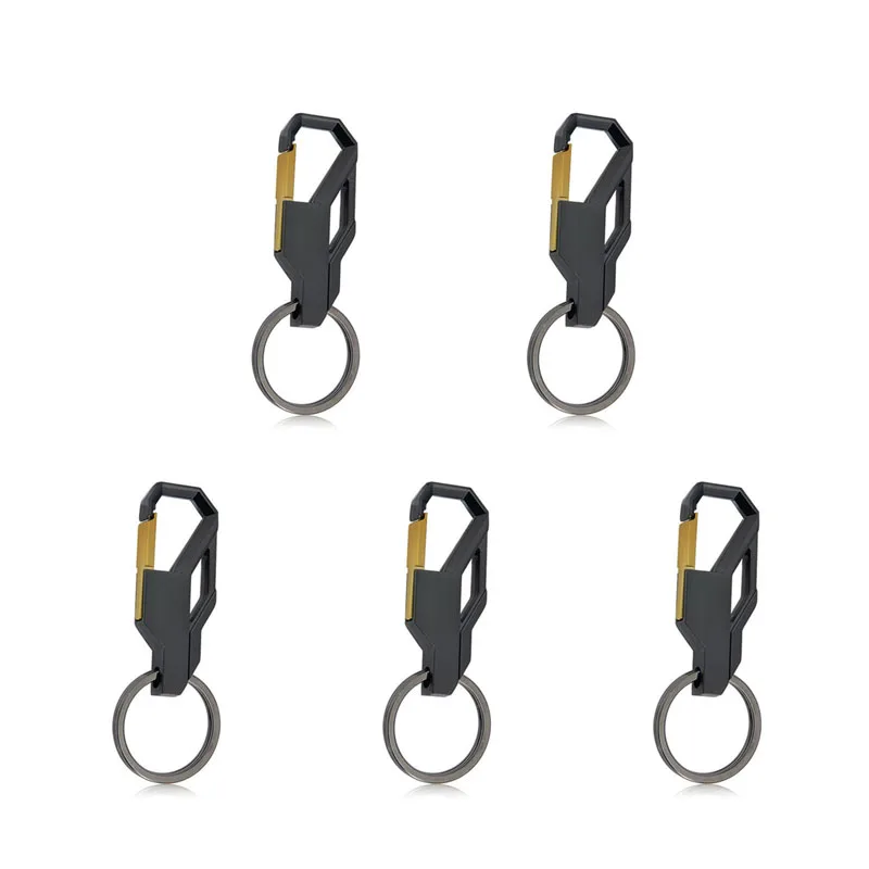 Креативный ключ кольца черные, оцинкованные сплав (упаковка из 5)