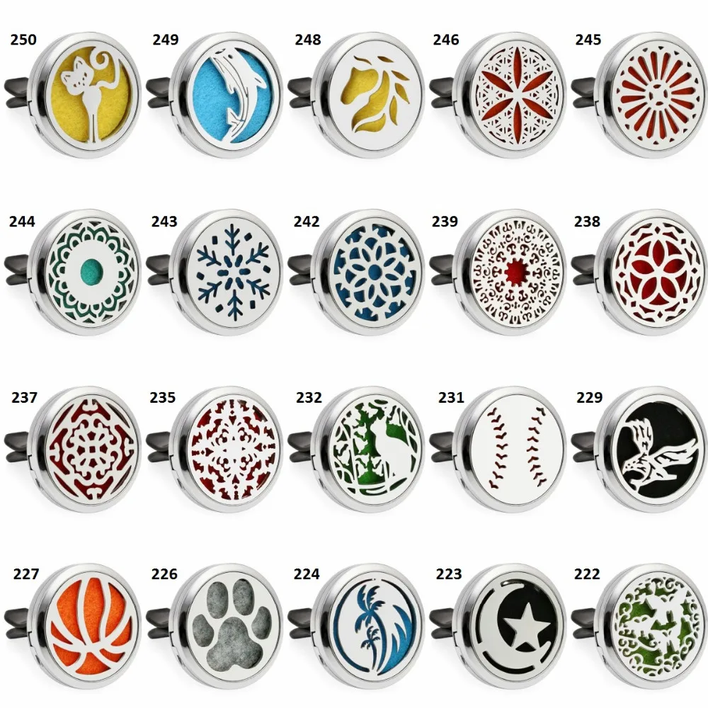 

30mm Paw Footprint Magnet Car Aroma Perfume Locket Essential Oil Car Diffuser Lockets 10pcs Free Pads