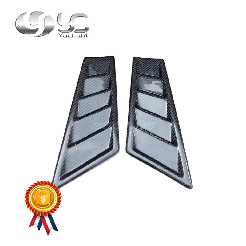 Car Styling Auto Accessories Carbon Fiber Front Fender Vents Fit For