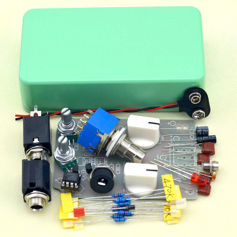 DIY Compressor Guitar Pedal Kits with1590B Diecast Aluminum Enclosure
