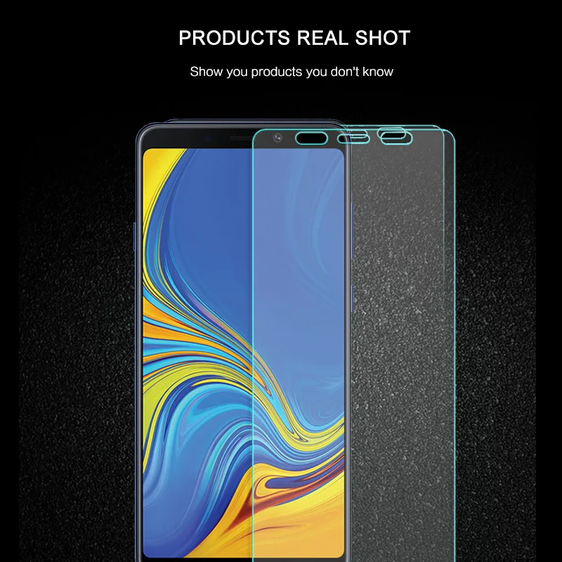 YIJIAMO 2.5D Cover Tempered Glass on the for Samsung Galaxy A9 2018 A9S Screen Protection High Definition Film | Мобильные телефоны