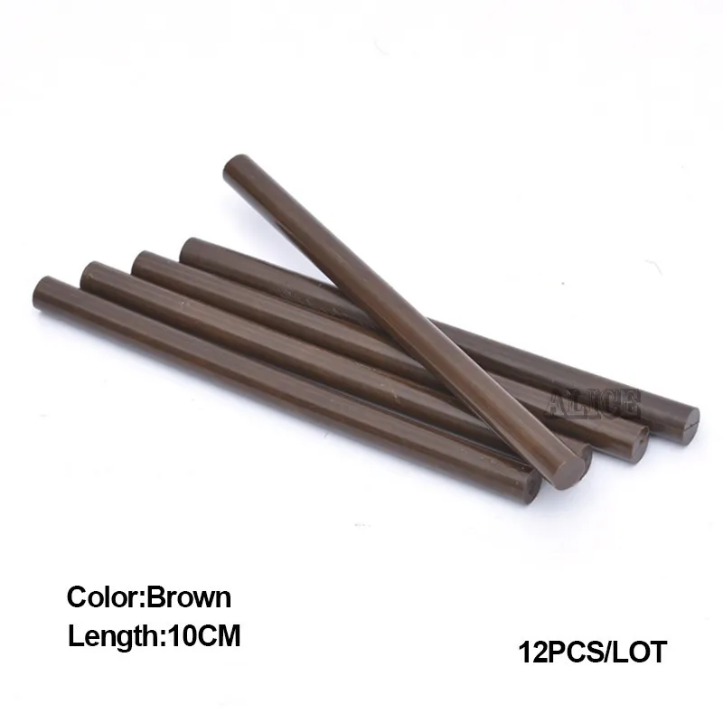 Hair Extensions Keratin Glue Sticks 10cm Hotmelt Glue Colored Hot Glue Sticks