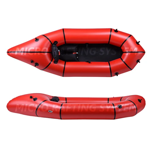 [MRS] [Ponto] Микро системы для рафтинга красный ультра-легкий надувной пакет каяк лодка для рыбалки go пешего туризма - Цвет: Красный