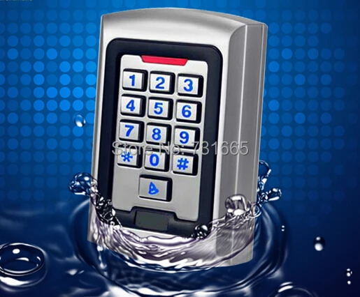 

waterproof access control machine Waterproof metal access all-in-one machine card cipher keyboard reader IC S500 read head