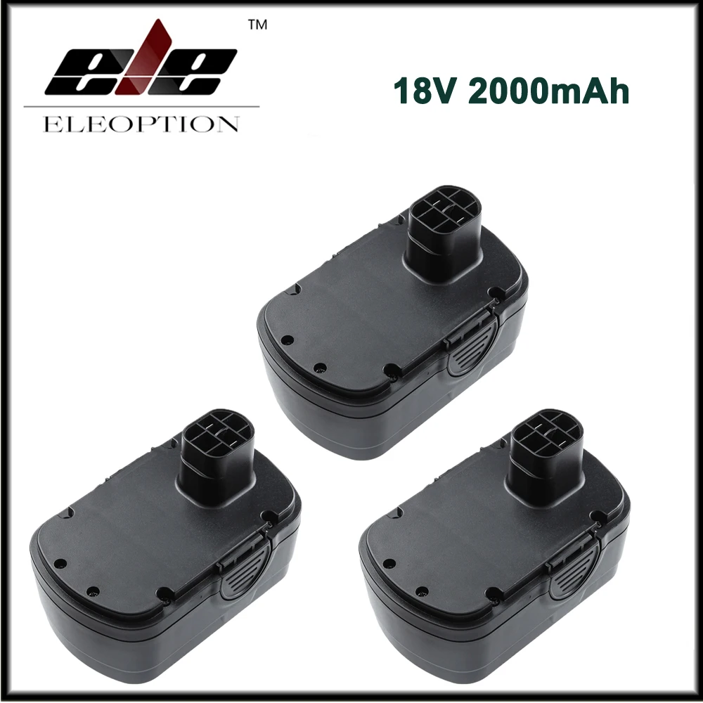 

3x High Quality 18V 2000mAh Ni-CD Replacement Battery for Earthwise Mode BP91001 CB20018