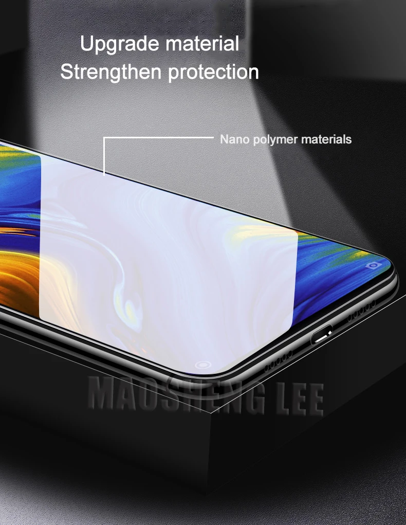 Закаленное стекло 2 шт./лот для Xiaomi Mi MIX 3 Защита экрана 9H 2.5D анти Blu Ray закаленное