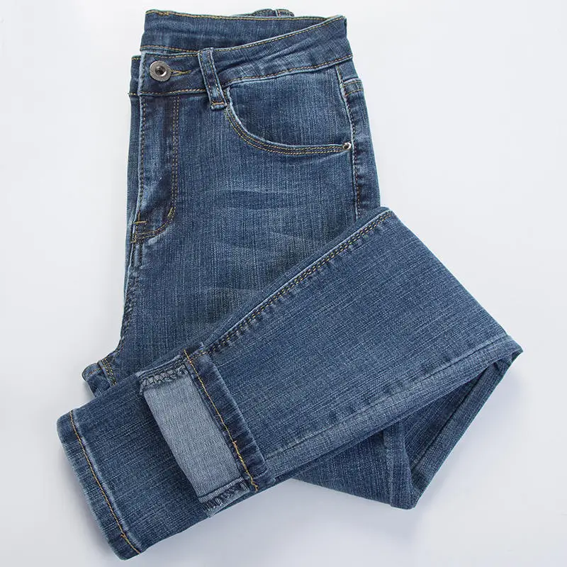 

Vintage High Waisted Jeans Women Denim Pencil Pants Casual Streetwear Plus Size Skinny Jeans Womens Plus Size Denim Jeans Q1706