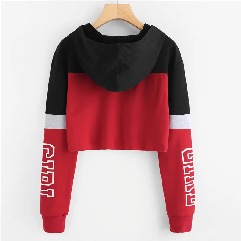 New Fashion Women Printing Long Sleeve Hoodie Sweatshirt Hooded Pullover Casual Daily Tops Blouse #4F01 (2)