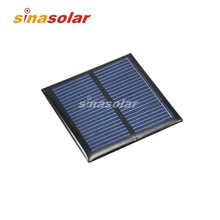 2V 160mA Высокоэффективная поликристаллическая эпоксидная смола солнечная панель для электронных DIY 60x60 мм