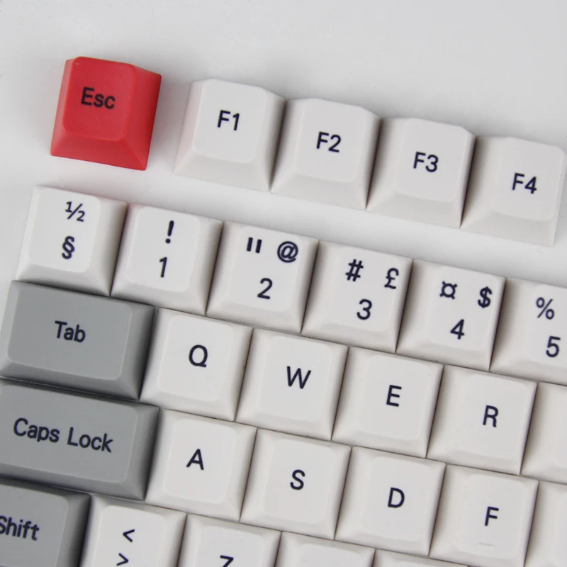 Kbdfans Скандинавская раскладка pbt колпачки для ключей iso вишневый профиль MAC клавиши