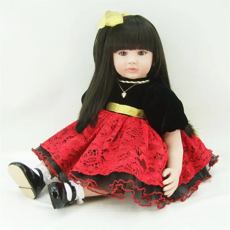 

22" Baby Princess Doll High Quality Reborn Baby Girl Doll Boneca de silicone Christmas Doll Girls Birthday Gifts Toys for Girls