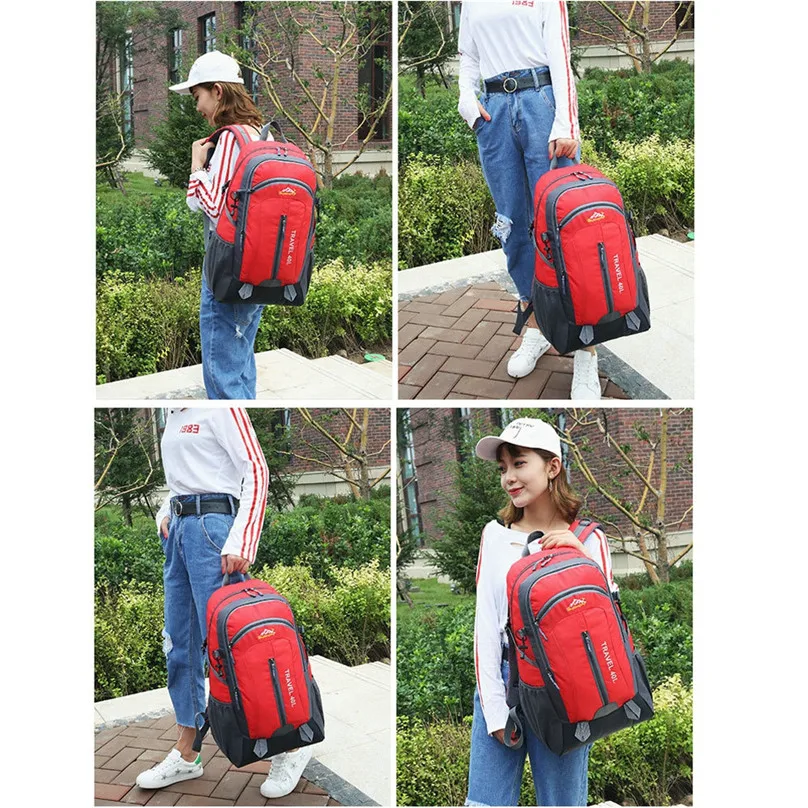 40L сумки USB зарядка Водонепроницаемый туристический рюкзак ноутбук рюкзак компьютер ноутбук Школьный Унисекс Рюкзак дропшиппинг #3M14