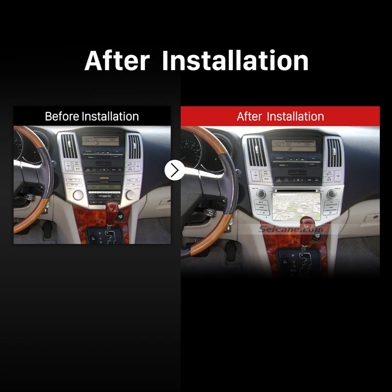 Sale Seicane 2Din Android 8.0 HD7" Car Radio GPS Multimedia Player With 3G WIFI For Lexus RX 400h RX 330 RX 350 RX 300 Toyota Harrier 5